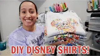 DIY DISNEY FAMILY SHIRTS ! Using Epson F2100 DTG Printer