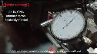 32 lik CNC otomat torna hassasiyet testi | otomat torna tezgahı, Cnc otomat torna,