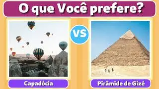 Onde você prefere passar as férias?