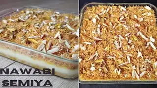 Vermicelli custard pudding | vermicelli dessert| semiya pudding| kunafa