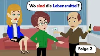 Deutsch lernen | Sarah und ihre Mutter haben nichts zu kochen | Wortschatz und wichtige Verben