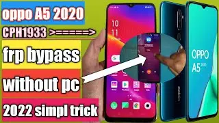 oppo a5 2020 frp bypass without pc | oppo cph1933 frp bypass | oppo cph1933 hard reset