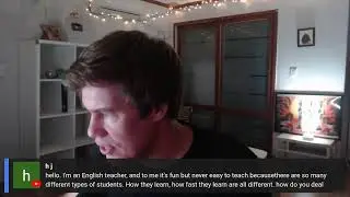 English Teacher Live Stream
