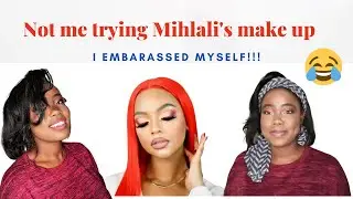 I tried Mihlali's Valentine makeup🤣I ended up looking like Gabrielle Union 🤔| South African Youtuber