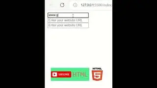 html URL Input Placeholder learn 