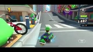 Mario Kart Tour: Tokyo Blur R (Luigi Gameplay)