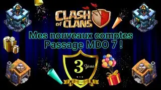 CLASH of CLANS - Mes 10 NOUVEAUX COMPTES ont 3 ans !