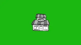 Animated Buildings on Green Screen 1080p-HD Free
