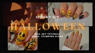 Halloween Nail Art Tutorial | Maniology Stamping Plate | Watch Me Work