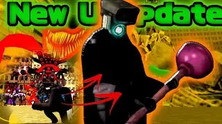 I play as a plungerman and watch the battles in Nextbots In Playground Mod #plungerman #gmodnextbot