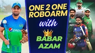 Precision in Play: Babar Azam's Exclusive Roboarm Practice at LCCA Ground