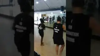 Enjoying myself at the Kukuwa African Dance session