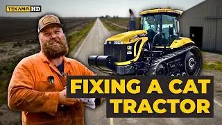 This Is What Heavy Duty Mechanics Work On! Fixing A CAT Tractor In Cali - SC96