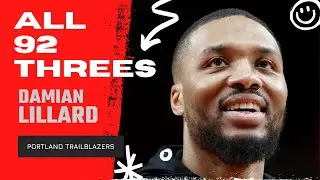 Damian Lillard ALL 92 Three-Pointers From 2021-22 NBA Regular Season | King of NBA