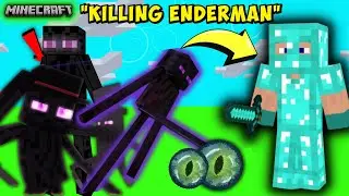 "KILLING ENDERMAN" in Minecraft 😱--  Minecraft Gameplay Ep#32(No commentary)