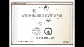 PHP - Update Query (Part 1/2)