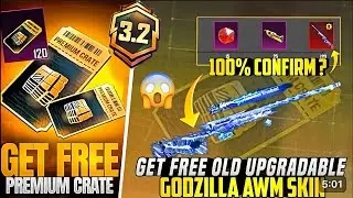 New Premium Crate Is Here | Upgradable Old Godzilla AWM Skin | New Premium 3 UpgradedWeapons |PUBGM