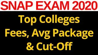 SNAP Top Colleges, Fees, Average Package & Cut-Off