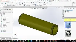 How to design Gudgeon pin in solidworks