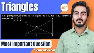 Triangles Class 10th | Prove that | Most Important Questions | Class 10th