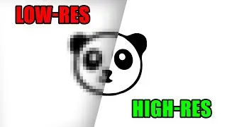 Easy! Convert Low-Res Graphic to High-Res in Photoshop 