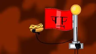 Flaggy Eats A Hotdog