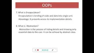 Object Oriented Programming Concepts