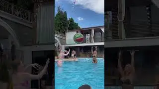 Girls Playing In The  Pool 
