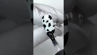 Cow print nail art 🐮 Moo or no? 