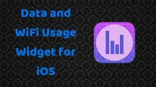 Data and wifi usage widget (for iOS)
