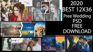 Pre wedding new 12x36 psd free download super background Part 01