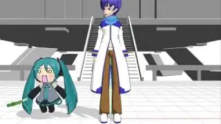 MMD Kaito y Hachune Miku