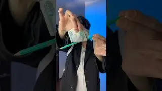 Секрет фокуса с купюрой и карандашом!