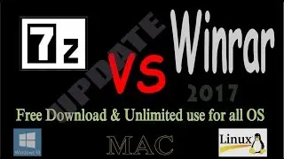 How to install 32, 64 bit winrar alternative 7zip in windows 10, 7, 8, 8.1, xp,  mac and linux