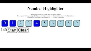 HTML Programming Tutorial EP:31 Number Highlighter | Joshua's Programming