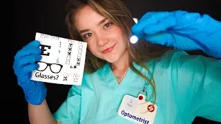 Relaxing Eye Doctor Exam ASMR Roleplay 👁 Glasses Fitting