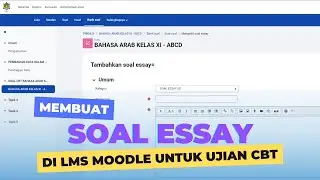 Membuat soal essay untuk ujian CBT di Moodle