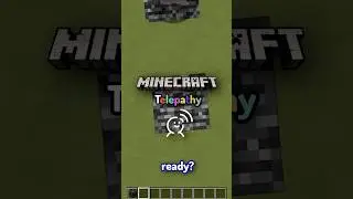 Minecraft Telepathy is EASY  #minecraft #gaming