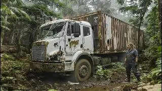 Container Truck Restoration into Luxury Tiny House | ASMR Construction