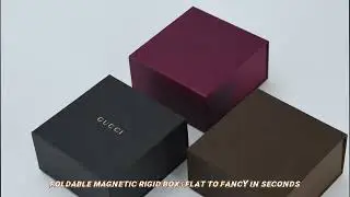 Foldable Magnetic Rigid Box | Flat to Fancy in Seconds