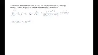 E&M: Power in Electric Circuits. Level 1, Example 2