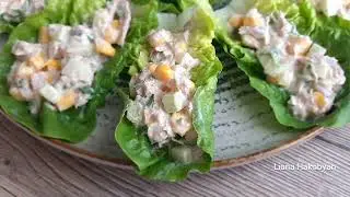 Салат с тунцом и кукурузой - Թունա ձկով և եգիպտացորենով աղցան