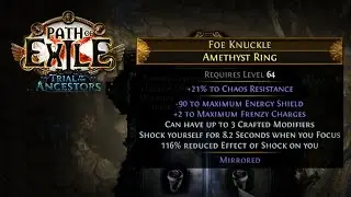 [PoE 3.22] Focus Self-shock Lightning Conduit Trickster #pob
