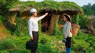 The kind man lent the homeless woman his abandoned house, helping her start a new life.