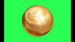 green screen golden ball