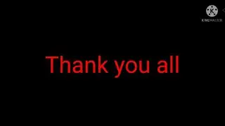 Thank you all