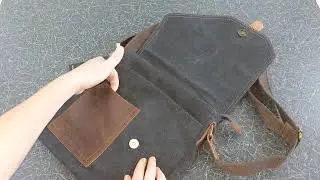 Vashy Small Canvas Messenger Bag - Unbox, Setup & Review