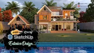 Sketchup Elevation Design In Tamil | Exterior Tutorial