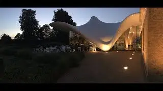 Restaurant at the Serpentine Sackler Gallery extension by Zaha Hadid