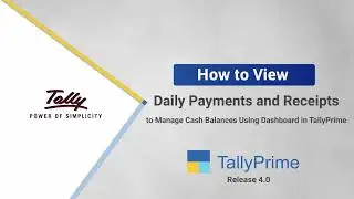 How to View Daily Receipts and Payments to Manage Cash Balances Using Dashboard in TallyPrime_13